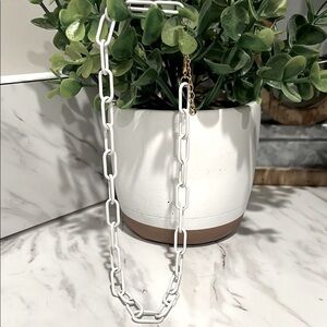 16” White Chain Necklace
